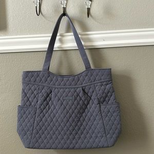 Vera Bradley Pleated tote in grey